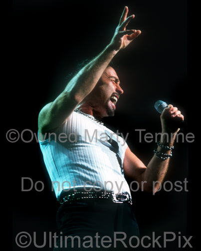 Photo of Paul Rodgers of Bad Company in concert in 2001 by Marty Temme