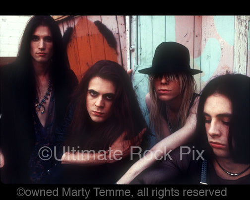 Photo of the band Blackboard Jungle during a photo shoot in 1991 - bbj916
