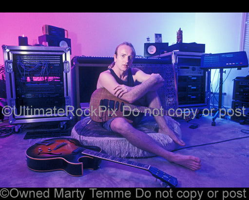 Photo of Phil Collen of Def Leppard during a photo shoot in 1994 by Marty Temme