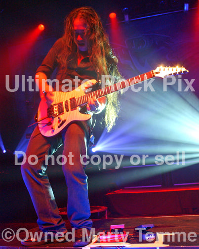 Photo of guitarist Herman Li of DragonForce in concert in 2009 by Marty Temme