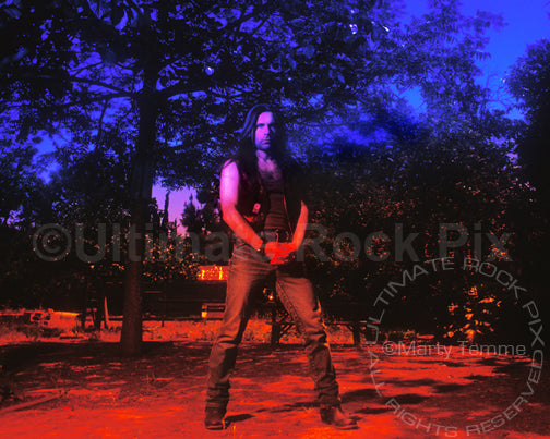 Art Print of vocalist Bruce Dickinson during a photo shoot in 1994 by Marty Temme