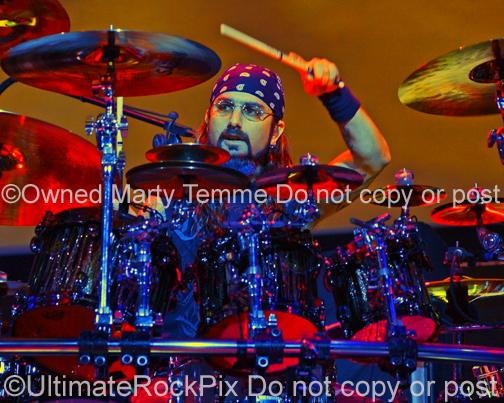 Photos of Drummer Mike Portnoy of Dream Theater in Concert by Marty Temme