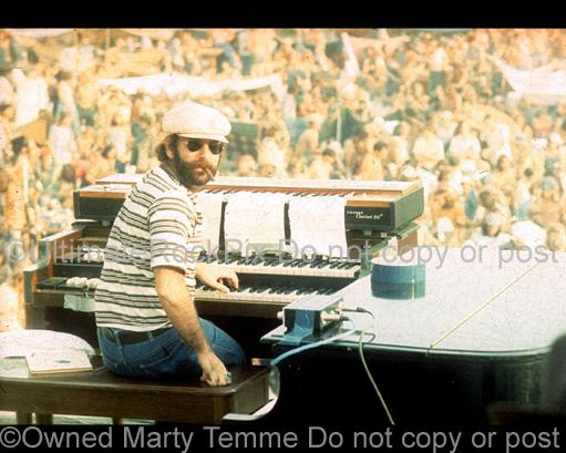 Photos of Keyboard Player Barry Goldberg of Electric Flag in 1974 by Marty Temme