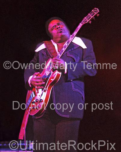 Photos of Blues Guitar Legend Freddie King in Concert in 1973 by Marty Temme