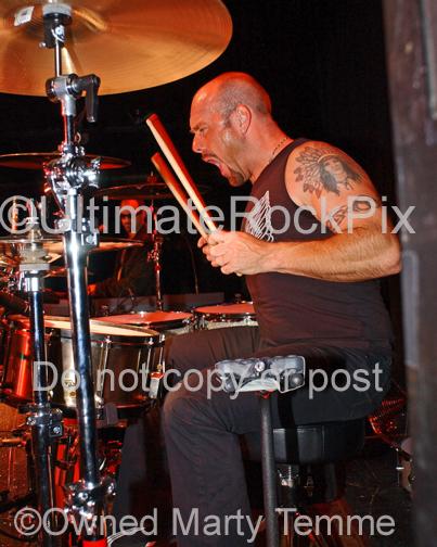 Photos of Drummer Jason Bonham in Concert with the Band Foreigner in 2006 by Marty Temme