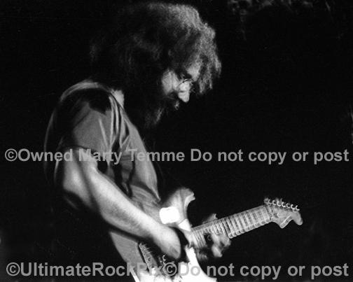 Photos of Jerry Garcia of The Grateful Dead in the 1970's by Marty Temme