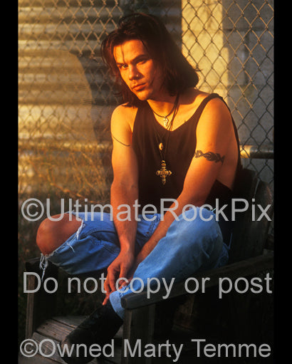 Photo of Christopher Hall of Stabbing Westward during a photo shoot by Marty Temme