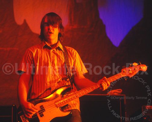 Photo of Rick Burch of Jimmy Eat World in concert by Marty Temme