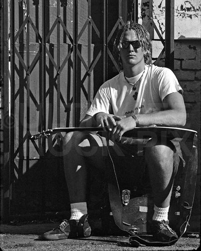 Photo of Josh Homme of Kyuss during a photo shoot in 1994 by Marty Temme