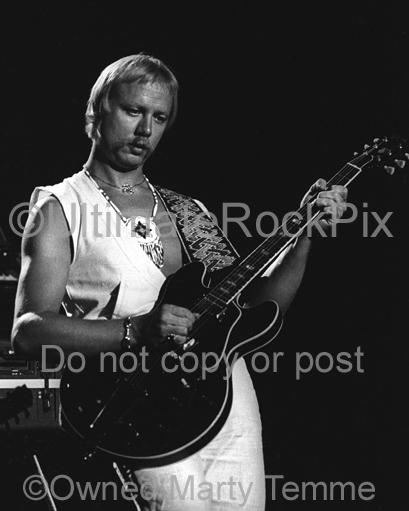 Photos of Guitar Player Kerry Livgren of Kansas in Concert in 1979 by Marty Temme