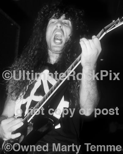 Photo of guitarist Marty Friedman of Megadeth in 1990 by Marty Temme