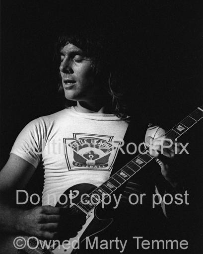 Photos of guitarist Ronnie Montrose of Montrose in concert in 1974 by Marty Temme
