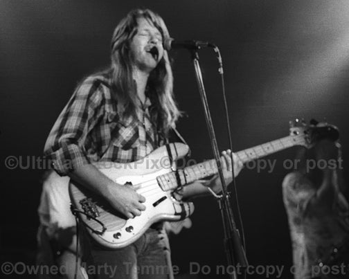 Photo of Tommy Caldwell of The Marshall Tucker Band in concert in 1974 - mtucker7426