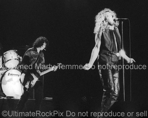 Photos of Robert Plant and Jimmy Page of Page and Plant in Concert in 1995 by Marty Temme