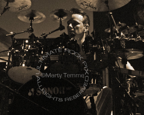 Photo of drummer Gavin Harrison of Porcupine Tree and King Crimson in concert