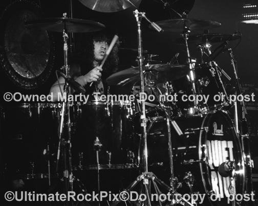 Photos of Drummer Frankie Banali of Quiet Riot in Concert in 1983 by Marty Temme