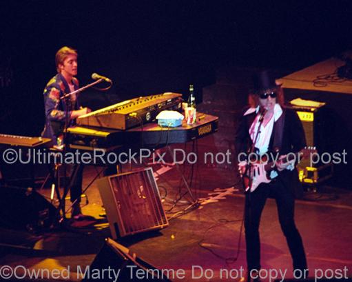 Photos of Mick Ronson and Ian Hunter Performing in Concert in 1981 by Marty Temme