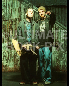 Art Print of Wayne Static and Shavo Odadjian during a photo shoot in 1999 by Marty Temme
