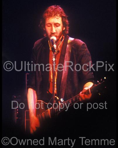 Photos of Pete Townshend of The Who Playing a Gibson Les Paul in Concert in 1979 by Marty Temme
