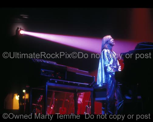 Photos of Keyboard Player Rick Wakeman of Yes Performing Onstage in 1978 by Marty Temme