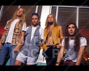 Photo of Alice in Chains during a photo shoot&nbsp;in 1990 in Hollywood, California by Marty Temme