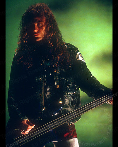 Photo of Mike Starr of Alice in Chains during a photo shoot in 1993 by Marty Temme