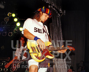 Photo of Jeff Ament of Pearl Jam
in Los Angeles, California in 1991 by Marty Temme