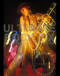 Photo of Andy McCoy of Shooting Gallery in concert in 1992 by Marty Temme