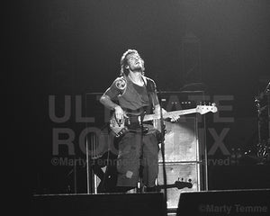 Photo of bassist Tim Commerford of Audioslave in concert by Marty Temme