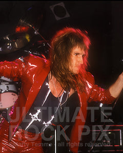 Photo of John Waite of Bad English onstage in 1989 by Marty Temme