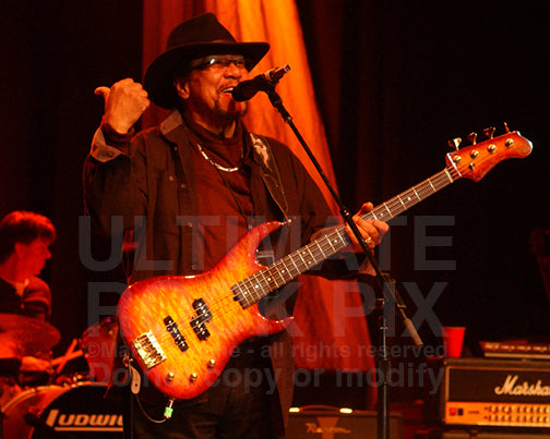 Photo of Billy Cox of The Band of Gypsys and Jimi Hendrix Experience in concert by Marty Temme
