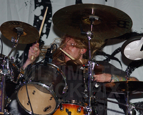 Photo of drummer Cameron Losch of Born of Osiris in concert by Marty Temme