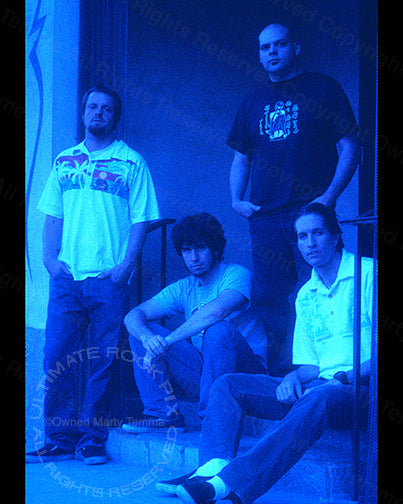 Art Print of Scott Hill, Brad Davis, Bob Balch and Scott Reeder of Fu Manchu during a photo shoot in 2002 by Marty Temme