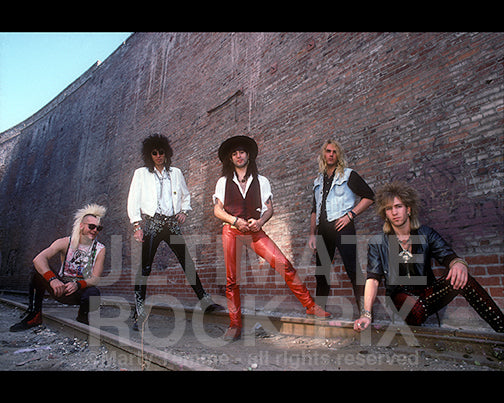 Photo of the band Jetboy in 1988 by Marty Temme