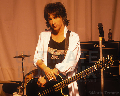Photo of Phil Lewis of L.A. Guns during a photo shoot in 1995 by Marty Temme