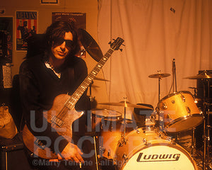 Photo of Kelly Nickels of L.A. Guns during a photo shoot in 1995 by Marty Temme