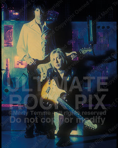 Photo of guitar players Joey Mazzola and Mike Cross of Sponge in 1995 by Marty Temme