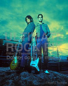 Photo of Dean and Robert DeLeo of Stone Temple Pilots during a photo shoot by Marty Temme