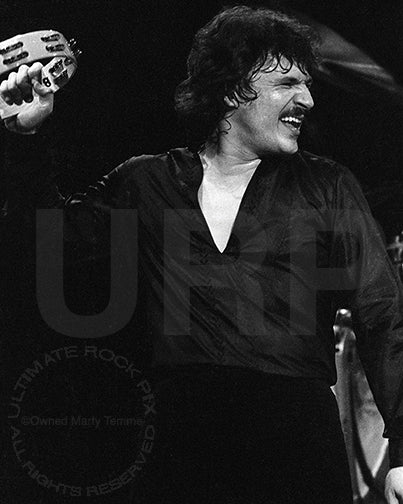 Photo of Bobby Kimball of Toto in concert in 1979 by Marty Temme