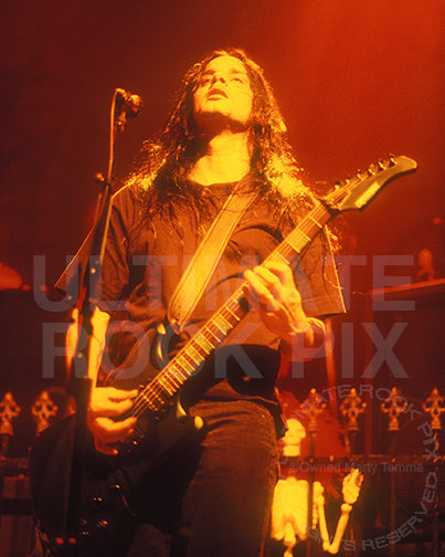 Photo of guitarist Kenny Hickey of Type O Negative in concert by Marty Temme