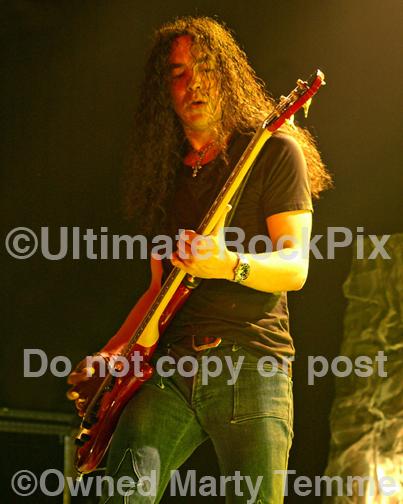 Photos of Bass Player Mike Inez of Alice in Chains in Concert in 2010 by Marty Temme