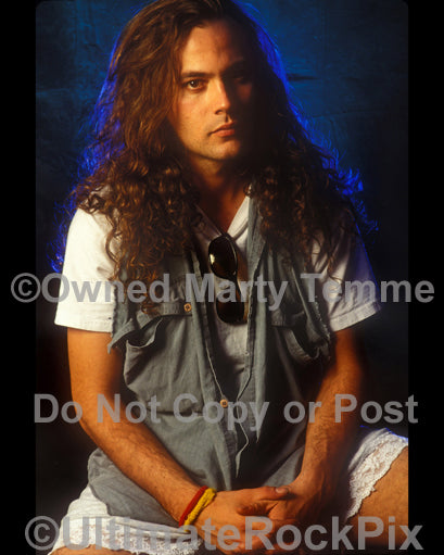 Photo of Mike Starr of Alice in Chains during a photo shoot in 1990 by Marty Temme