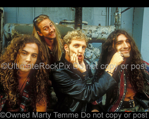 Photo of Alice in Chains during a photo shoot in Hollywood, California by Marty Temme