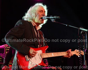 Photo of guitarist Albert Lee in concert in 2012 by Marty Temme