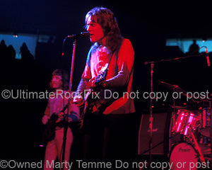 Photo of Alvin Lee of Ten Years After in concert in 1973 by Marty Temme