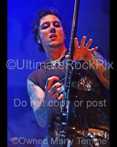 Photo of Synyster Gates of Avenged Sevenfold in concert by Marty Temme