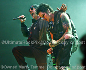 Photo of Synyster Gates and M. Shadows of Avenged Sevenfold in concert by Marty Temme