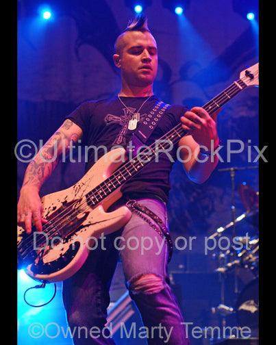 Photo of Johnny Christ of Avenged Sevenfold in concert - as080288