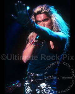  Photo of Marq Torien of BulletBoys in concert in 1989 by Marty Temme 
