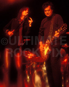 Photo of Jimmy Page performing with Chris Robinson and The Black Crowes in concert by Marty Temme